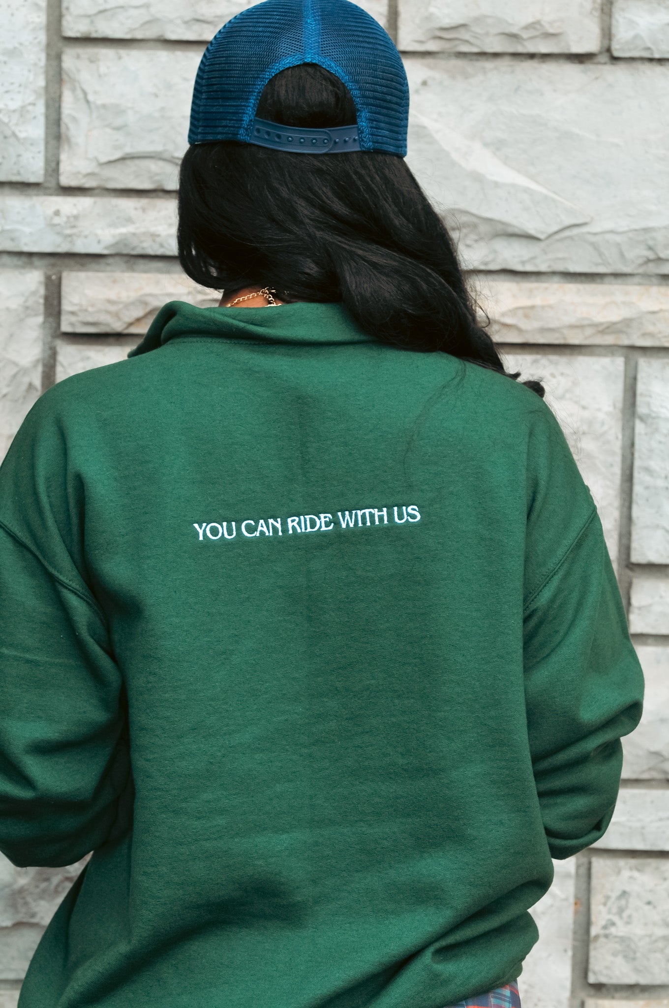 Preppy Girl Quarter Zip (With Back Embroidery)